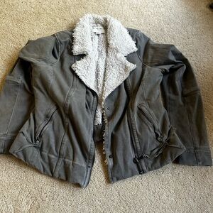 Grey Marrakech Fuzzy Jacket